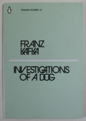 INVESTIGATIONS OF A DOG by FRANZ KAFKA , 2018 foto