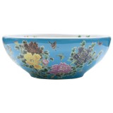 Cumpara ieftin Lavoar de blat, multicolor, rotund, &Phi;41x14 cm, ceramica