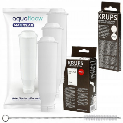 Kit intretinere espressor, Aquafloow, Compatibil cu espressorul Krups, 6 piese foto