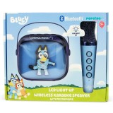 Set karaoke cu boxa si microfon wireless si lumini LED, OTL, Bluey