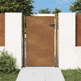 vidaXL Poartă pentru grădină, 105x130 cm, oțel corten