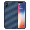 Husa pentru Apple iPhone XS / X, Techsuit, Carbonite FiberShell, Turcoaz