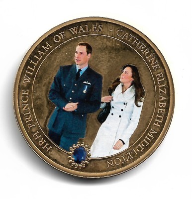 Cook Islands - 2011 WILLIAM &amp;amp; CATHERINE 3 - Moneda Comemorativa foto
