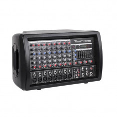 Mixer amplificare linie Phantom, 2 x 100 W, USB, Negru foto