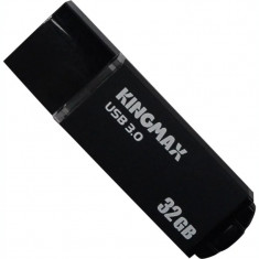 MEMORIE USB 3.0 KINGMAX 32 GB cu capac carcasa aluminiu negru KM-MB03-32GB/BK foto