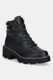 U.S. Polo Assn. bocanci HANNAH001 culoarea negru, cu toc drept, izolare usoara, HANNAH001W/EY1