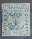 Romania 1859 - Cap de Bour 40 parale,stampila ,,FRANCO-JASSY&#039;&#039;
