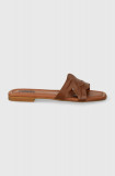 Karl Lagerfeld papuci BRIO femei, culoarea maro, KL85408