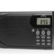 Radio portabil JVC RA-E431B, tuner digital FM, afisaj LCD, mufa jack pentru casti, ceas desteptator, antena, negru