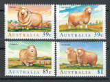 Australia 1989 Mi 1146/49 MNH, nestampilat - Rase de oi