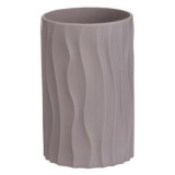 Suport Plastic pentru Periuta de Dinti Model Waves, Culoare Taupe, CMCLASS