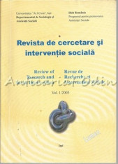 Revista De Cercetare Si Interventie Sociala - Nr.: 1/2003 foto