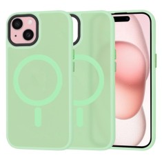 Husa pentru iPhone 15 - Techsuit HaloFrost&nbsp;MagSafe Series - Light Green