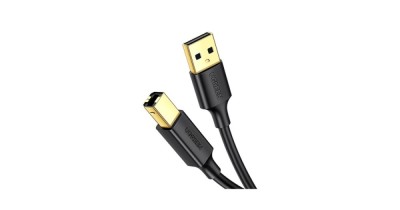 Cablu usb Ugreen pentru imprimanta, US135 USB 2.0 (T) la USB 2.0 Type-B (T), 2m, conectori auriti, Negru &amp;amp;quot;20847&amp;amp;quot; foto
