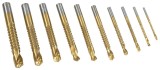 Set de burghie de frezat HSS cu acoperire de titan, 10 buc