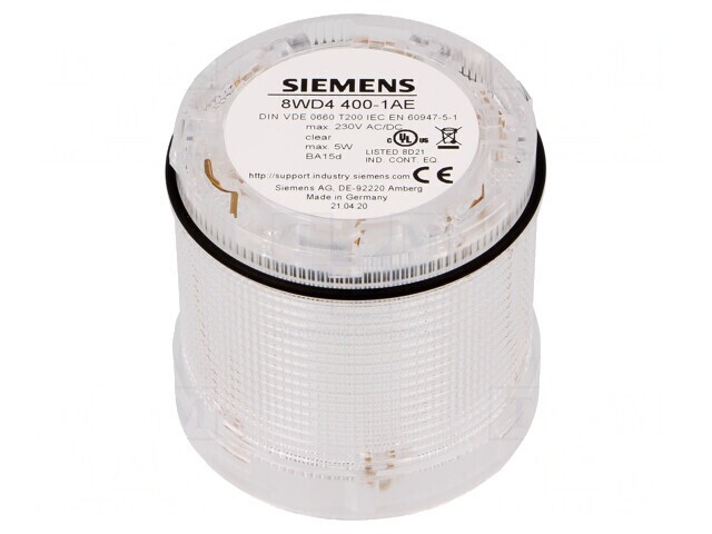 Semnalizator luminos transparent BA15D 12-240VDC IP65