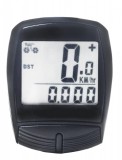 Ciclocomputer Bicicleta WAG 13 Functii cu Fir, Viteza, Distanta, Ceas, Autoscan, Negru
