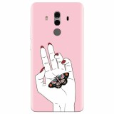 Husa silicon pentru Huawei Mate 10, Butterfly In Hand