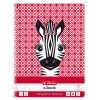 Caiet a4 80f spirala patratele cute animals motiv zebra, Herlitz