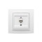Priză UTP 1xRJ45 CAT6E ST, Alb mat, Zena, EL-BI