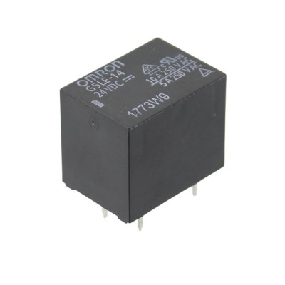 Releu electromagnetic, 24V DC, 10A, serie G5LE, OMRON, G5LE-14 24VDC, T118939 foto