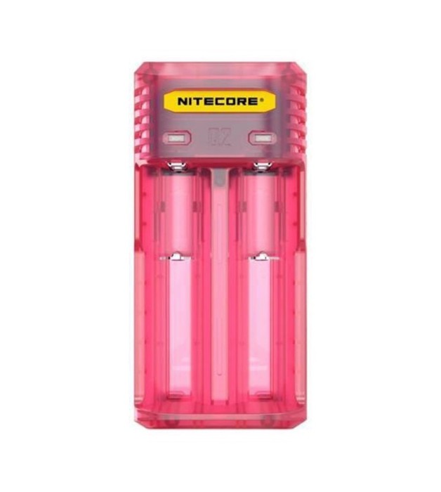 NITECORE Q2 &Icirc;ncărcător rapid cu 2 canale 2A pentru IMR Li-ion-Culoare Roz
