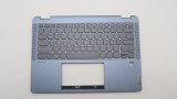 Carcasa superioara cu tastatura palmrest Laptop, Lenovo, Flex 5 14IAU7 Type 82R7, 82TA, 5CB1H72376, 5CB1H72406, 4600RE0D0002, Stone Blue, iluminata, f
