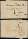 Belgium 1828 Stampless Cover + Content Luik Liege Tellin DB.248