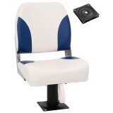vidaXL Scaun barcă, cu piedestal pivotant la 360&deg;