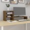 vidaXL Suport pentru monitor, maro miere, 81x20x30 cm, lemn masiv pin