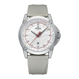 Cumpara ieftin Ceas Barbatesc Naviforce Gri Analog Quartz, Data, Curea Piele, Rezistent Apa