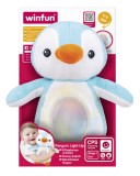 JUCARIE PINGUIN ALBASTRU CU SUNETE SI LUMINI