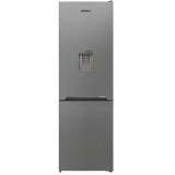 Combina frigorifica Heinner HCNF-V291XWDE++, 294 l, No Frost, Dozator de apa, H 186 cm, Clasa E, Argintiu