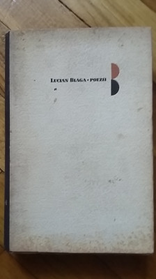 Lucian Blaga - Poezii (Editie bibliofila ingrijita de George Ivascu, 1967) foto
