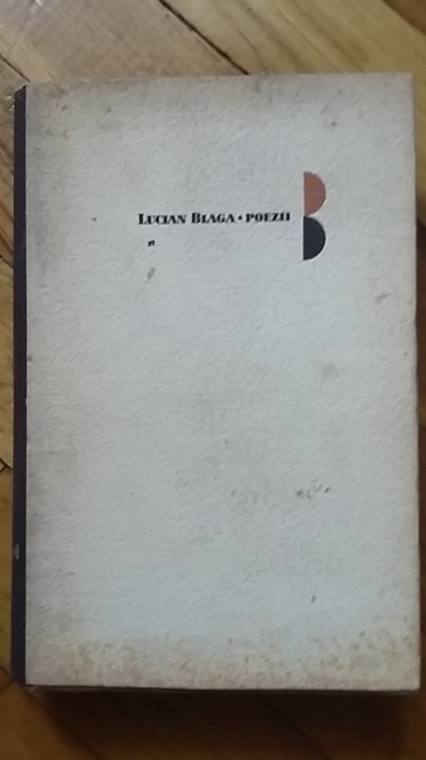 Lucian Blaga - Poezii (Editie bibliofila ingrijita de George Ivascu, 1967)