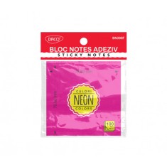 BLOC NOTES ADEZIV 76X76 FUCSIA NEON DACO BN200F foto