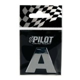 Autocolant 3D crom Type-3 (28mm) litera - A Garage AutoRide
