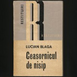 Cumpara ieftin CEASORNICUL DE NISIP - LUCIAN BLAGA - RESTITUIRI