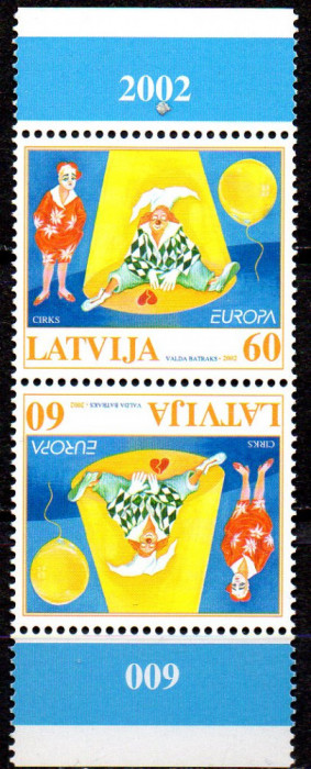 LETONIA 2002, EUROPA CEPT, serie neuzată, MNH