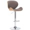 Scaun de bar, gri taupe, material textil