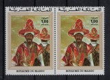 MAROC 1975 - Picturi /serie completa MNH, perechi, Nestampilat