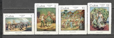 Cuba.1970 Folclorul in pictura GC.121 foto