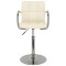 Scaun de bucatarie, crem, material textil - 2