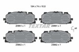 Set placute frana disc Audi A3, A3 Limousine, A4 B9, A5, A6 C8, A7; Cupra Formentor, Leon, Leon Sportstourer, Terramar; VW Touareg, 74x194x16.8mm,