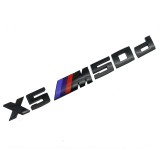 Emblema spate portbagaj BMW X5 M50d, Negru