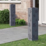 vidaXL Lumină LED Solară pentru Alei 2 pcs Antracit 879746