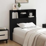 Tablă de pat cu sertar cu raft Stejar negru 100 x 19 x 103.5 cm
