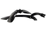 Set aparatori noroi fata+spate plastic, roata 24&quot;-29&quot;, culoare negru/alb Cod:AWR2182