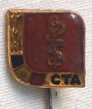 CTA Centrul tehnico - aplicativ SANITAR - insigna pionieri din anii 1970 ( Republica Socialista Romania)