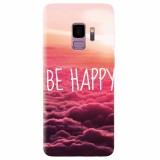 Husa silicon pentru Samsung S9, Be Happy Puffy Clouds